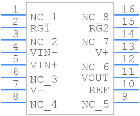 INA217AIDWTE4 - Texas Instruments - PCB symbol