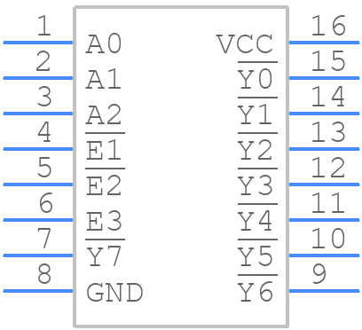 74LV138DB,118 - Nexperia - PCB symbol