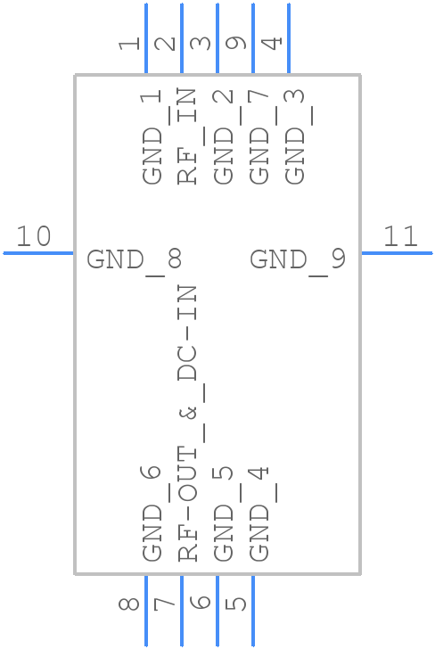 CMA-5043+ - Mini-Circuits - PCB symbol