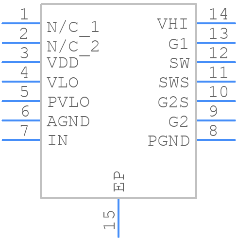 UCC27222PWPG4 - Texas Instruments - PCB symbol
