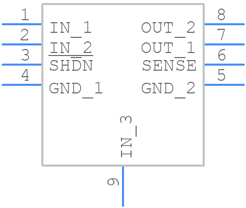 LT3015EDD-5#PBF - Analog Devices - PCB symbol