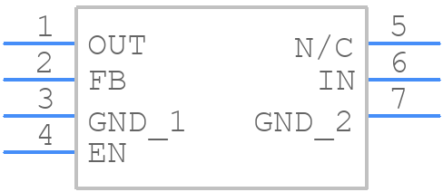 NCP176AMX330TCG - onsemi - PCB symbol