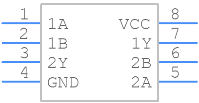 SN74LVC2G02MDCUREP - Texas Instruments - PCB symbol