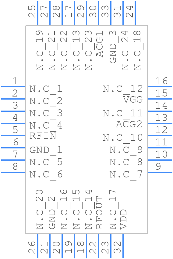 HMC460LC5 - Analog Devices - PCB symbol