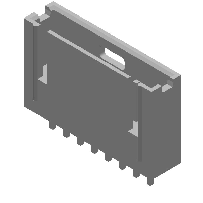 8 Pos 2.54mm Straight Shrouded Header HDR, Male, 3A, Gold/Tin/Lead