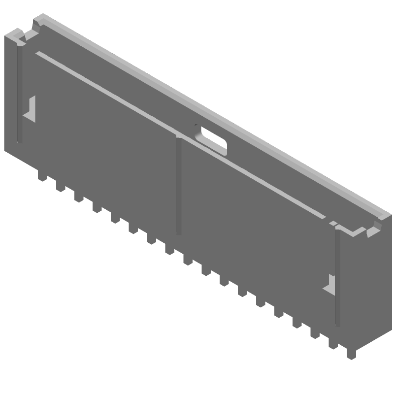Conn Shrouded Header HDR 18 POS 2.54mm Solder ST Thru-Hole Automotive Tube