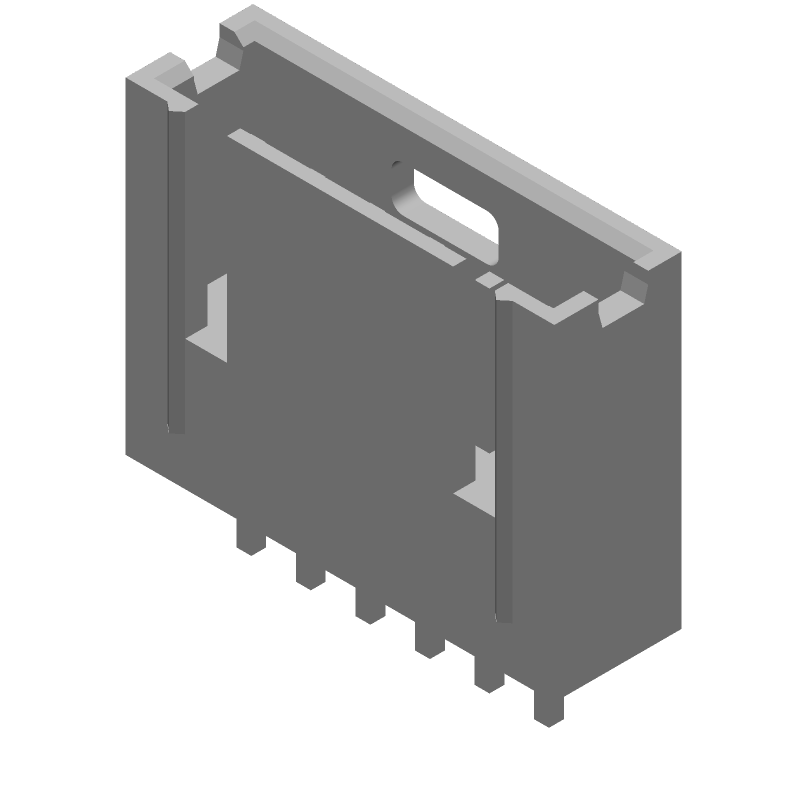 6 Pos Male Header, 2.54mm Pitch, Gold Contact, 3A, Straight, Through Hole