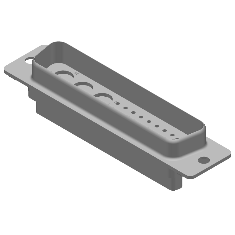 36 Pos Male D-Sub Connector, Straight, 1A, 600V, Tin