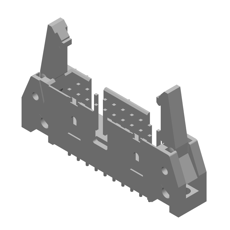 20 Pos 2 Row 2.54mm Pitch Male Header, Vertical, 1A, Gold
