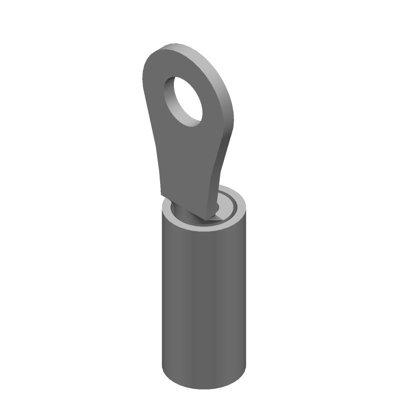 PIDG Crimp Terminal, Red Nylon Insulated, 22-16 AWG, 300V