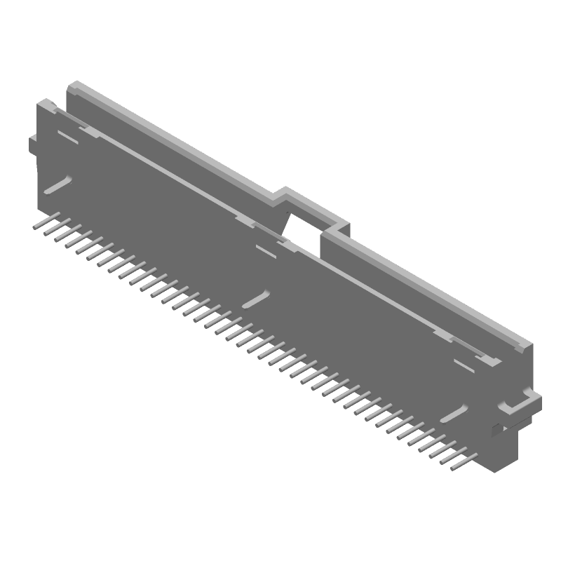 40 Pos 1.27mm RA Shrouded Header, Gold/Tin/Lead, 1A, 30V