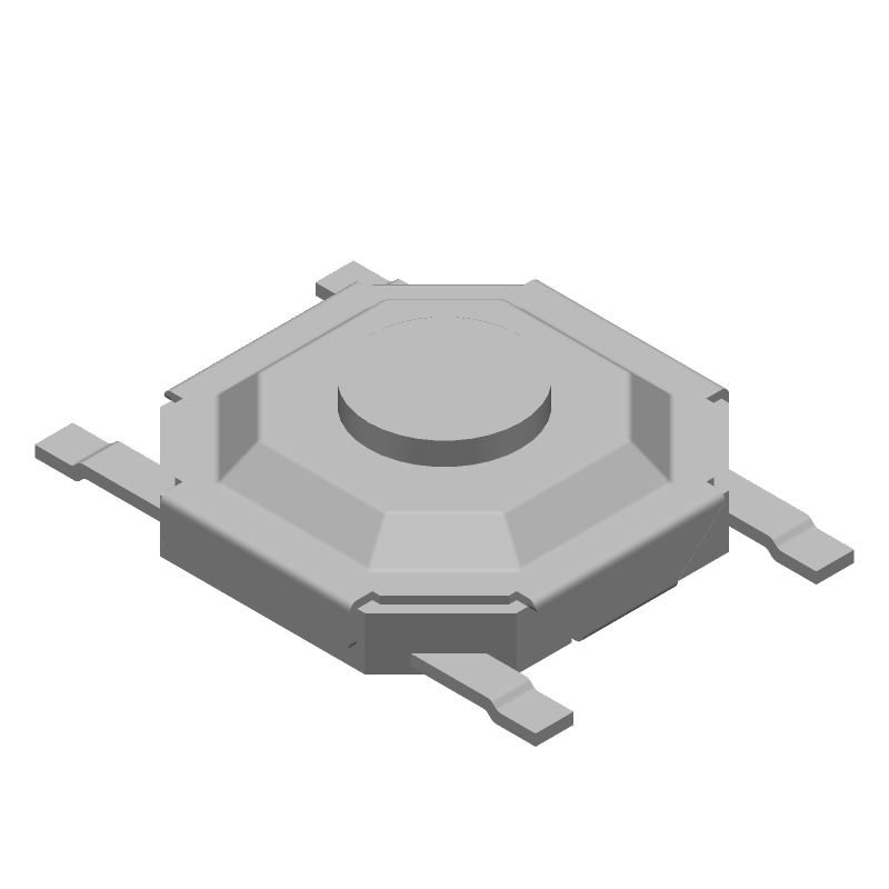 Tactile Switch, SPST, Non-Illuminated, SMD, 15VDC, 20mA