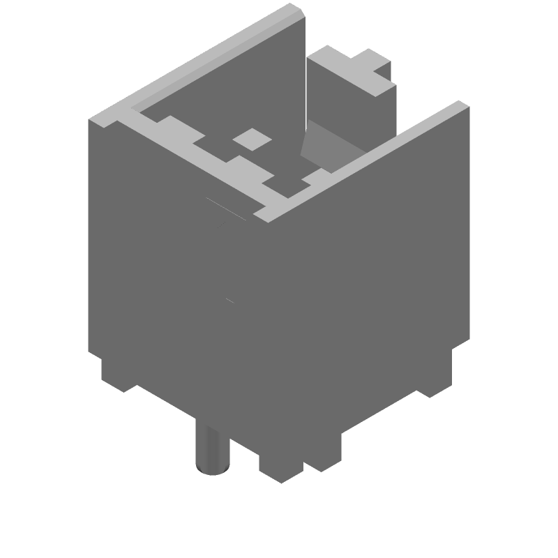 2 Pos 3.96mm Shrouded Header, 7A, 600V, Solder, TH