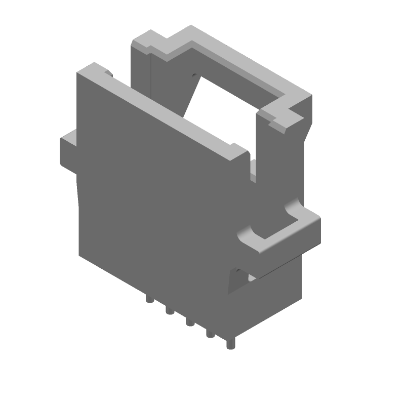 5 Pos 1.27mm Header, Straight, Thru-Hole, 1A, 30V