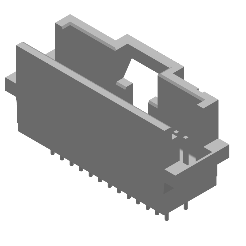26 Pos 1.27mm Shrouded Header, Straight, Thru-Hole, 1A, 30V