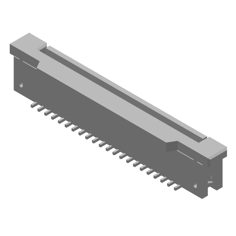 FPC Connector 22 Pos 1mm ZIF ST SMD 125V 1A Gold