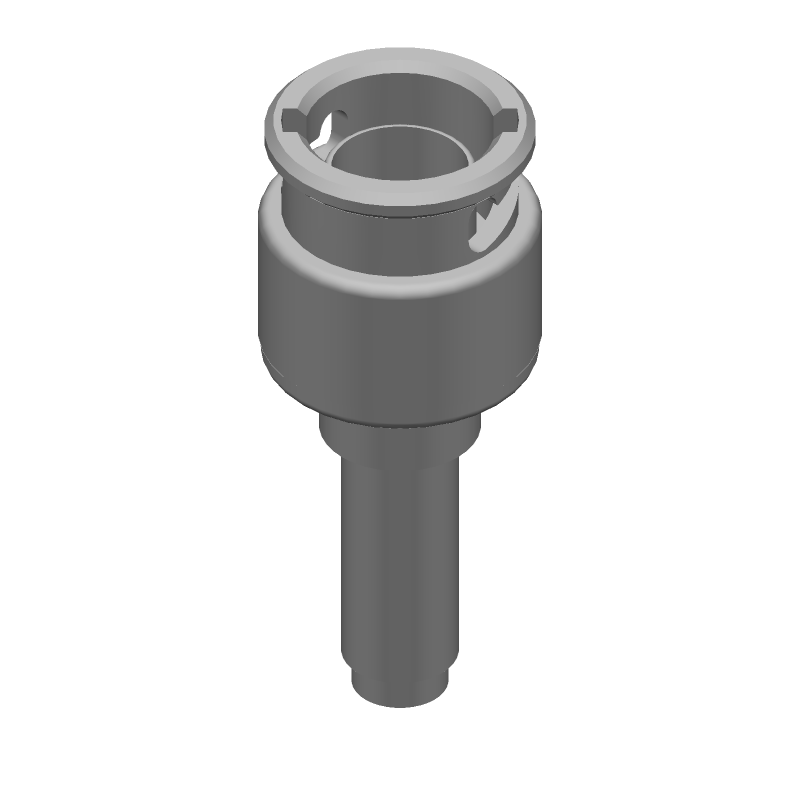 Mini-BNC RF Connector, 2GHz, 75 Ohm, Crimp, Straight, Cable Mount, Gold