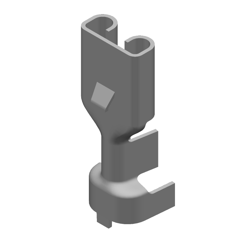 FF 250 Receptacle Socket, 16-12AWG, Tin Plated Brass