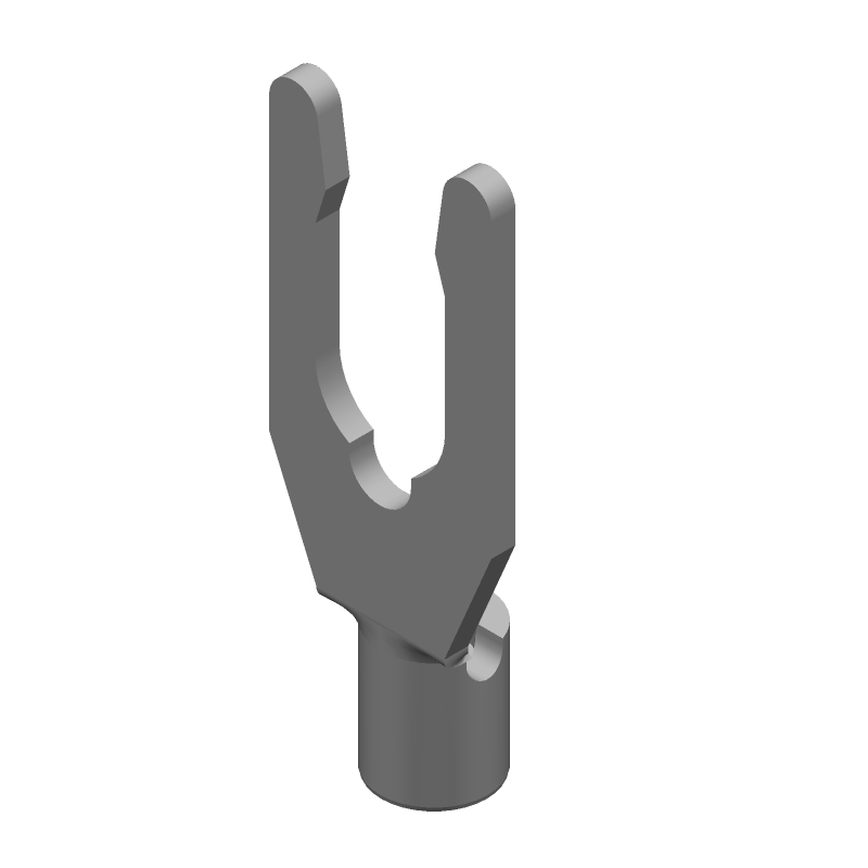 Spring Spade Terminal 16-22AWG Phosphor Bronze 19.2mm Tin Loose
