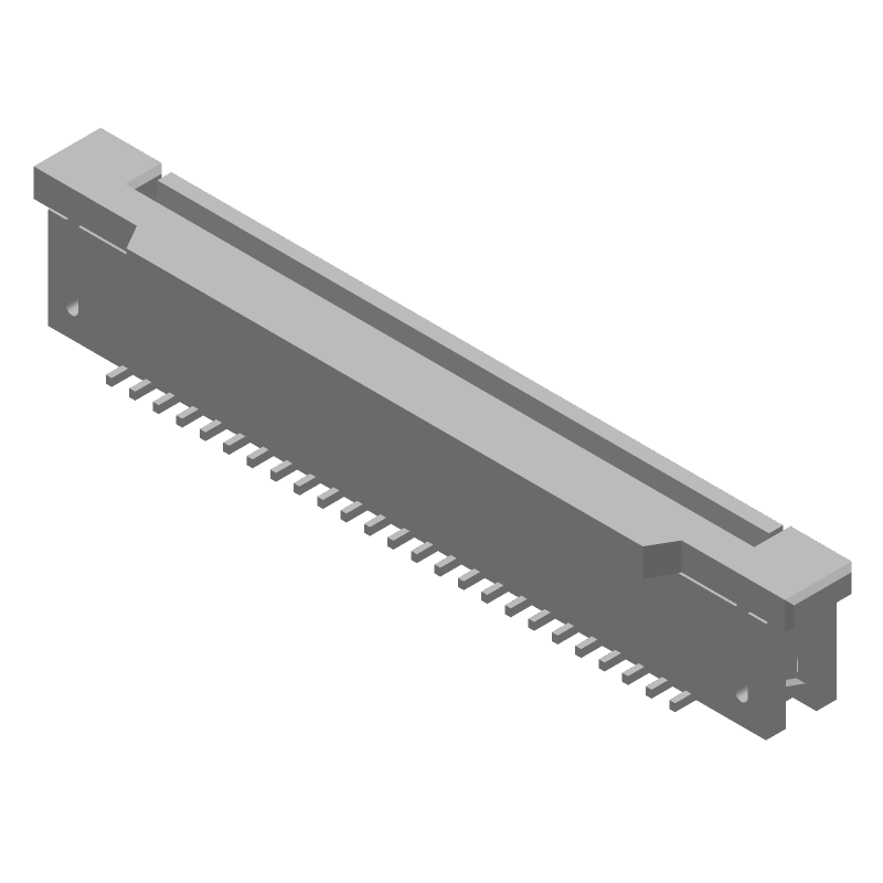 FPC Connector 25 Pos 1mm ZIF SMT Straight 1A 125V