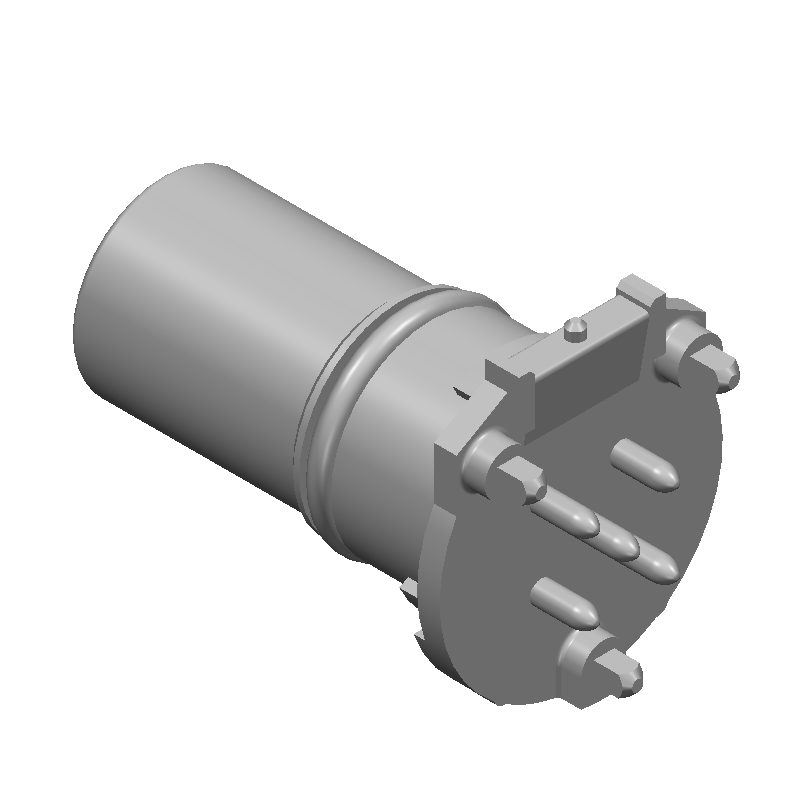5-Pos Female Circular Connector, 4A, 60V, Gold, Through Hole