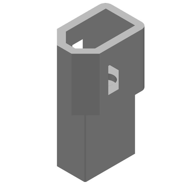 2 Circuit 7A Male Wire-to-Wire Plug Connector