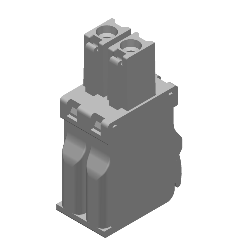 2 Pos 3.81mm Pitch Push-In Terminal Block, 300V, 11A, Green