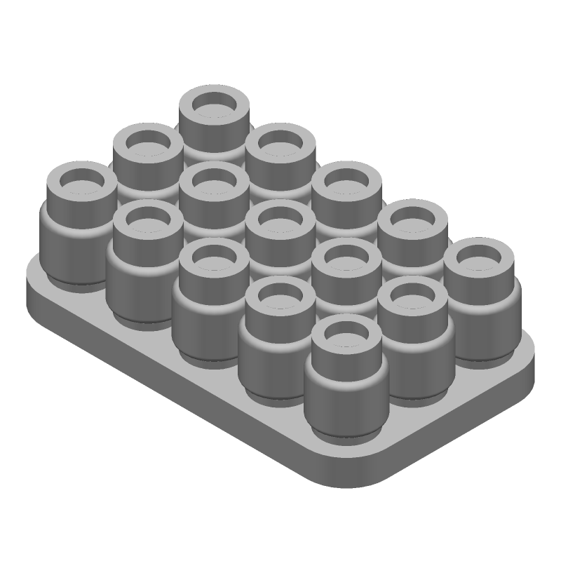 15 Pos Female Rectangular Connector, 19A, 600V, IP57, Blue