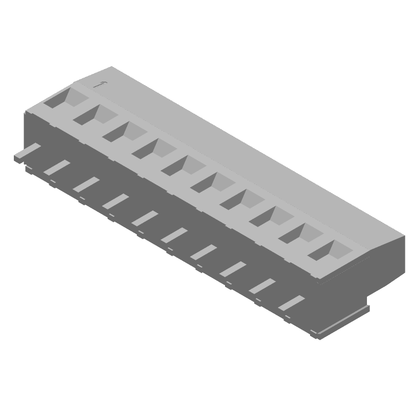 10 Pos 5mm Pitch Terminal Block, 17.5A, 300V, Straight, Thru-Hole