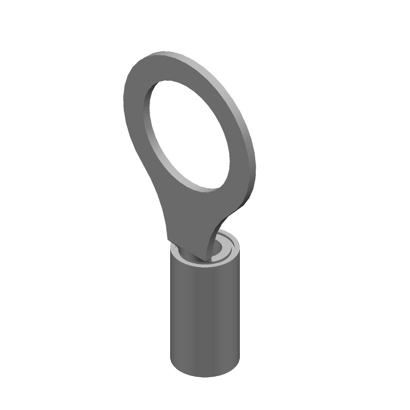 Ring Terminal, 10-12AWG, Copper/Tin, Yellow, 300V