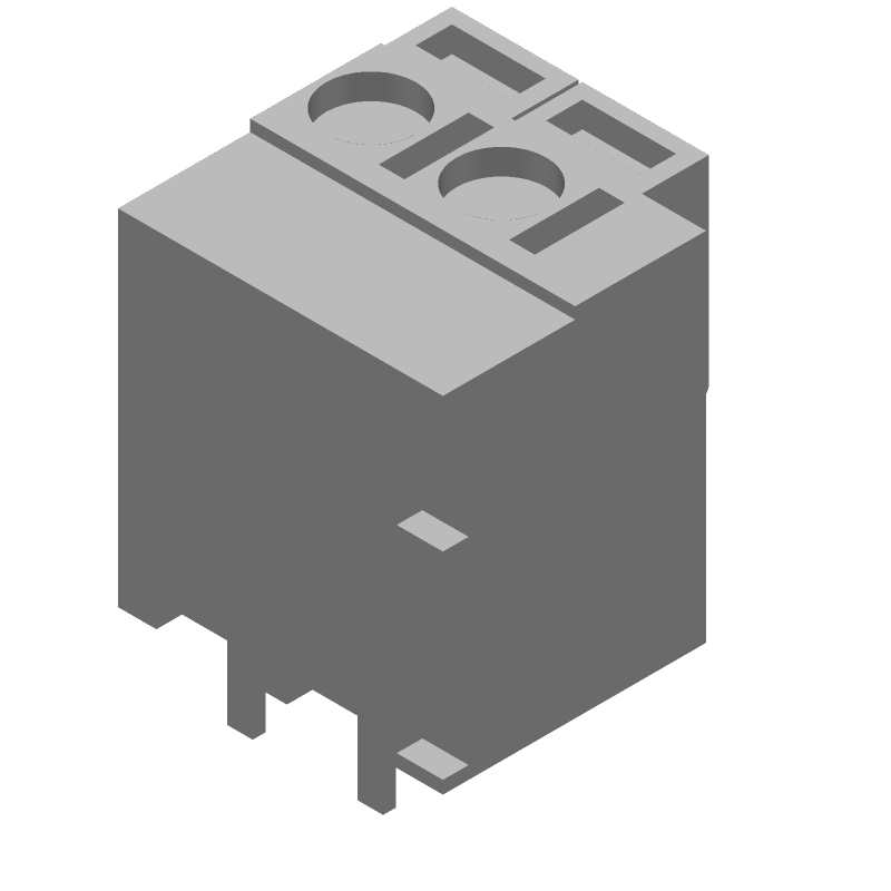 2 Pos 5.08mm Pitch Screwless Terminal Block, 10A, 300V, Green
