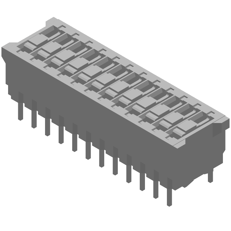 Switch DIP OFF ON SPST 12 Slide Solder 2.54mm Thru-Hole Box/Carton