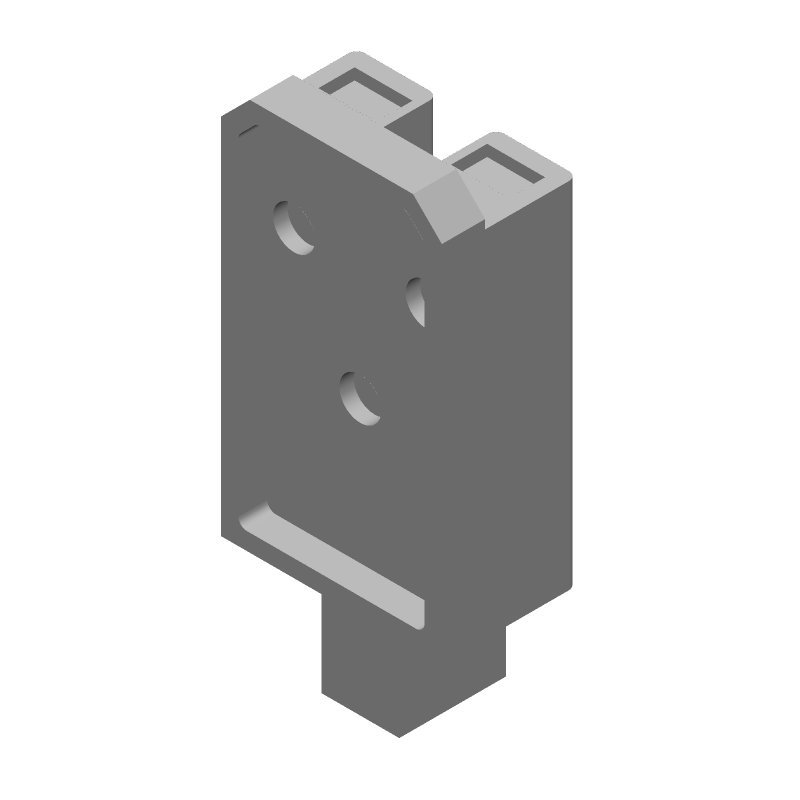 Conn Housing PL 3 POS Crimp ST Cable Mount Natural Package