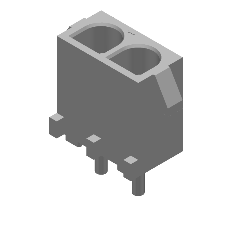 2 Pos 600V 12A Wire-to-Board Male Pin Power Connector