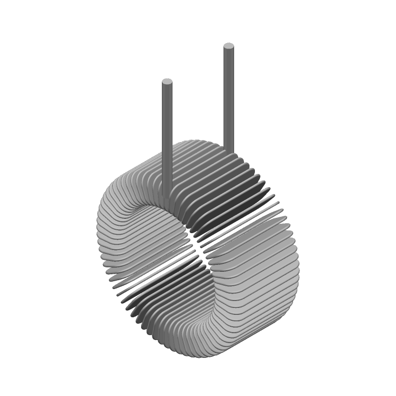 Shielded Toroid Inductor 22uH 7.5A 12mR Radial TH