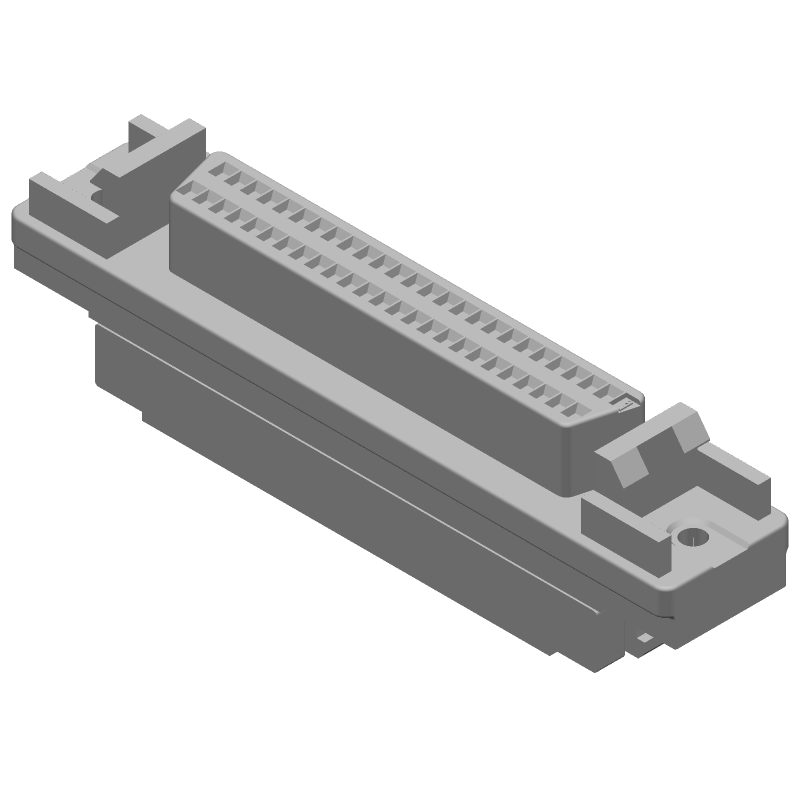 50 Pos 2 Row Right Angle IDC Receptacle