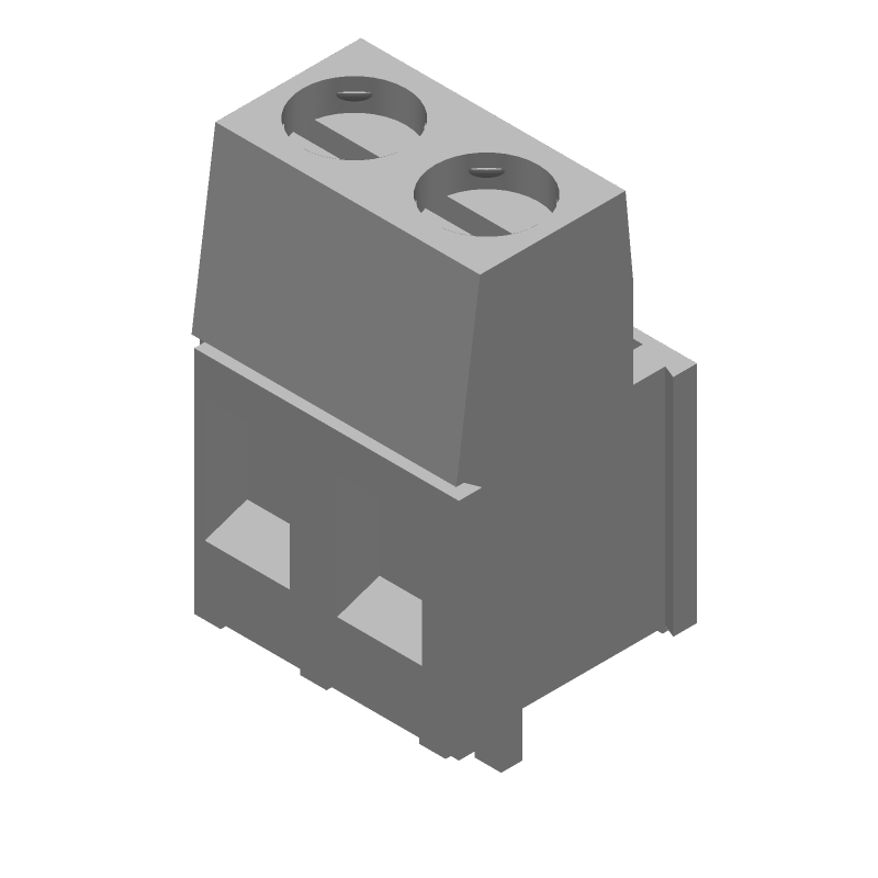 2 Pos 5mm Terminal Block, Straight, Thru-Hole, 17.5A, 300V