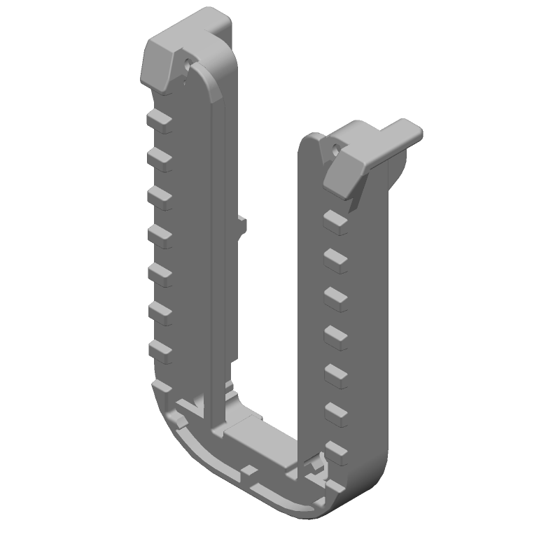 Connector Accessories Slide Polybutylene Terephthalate Gray Bulk