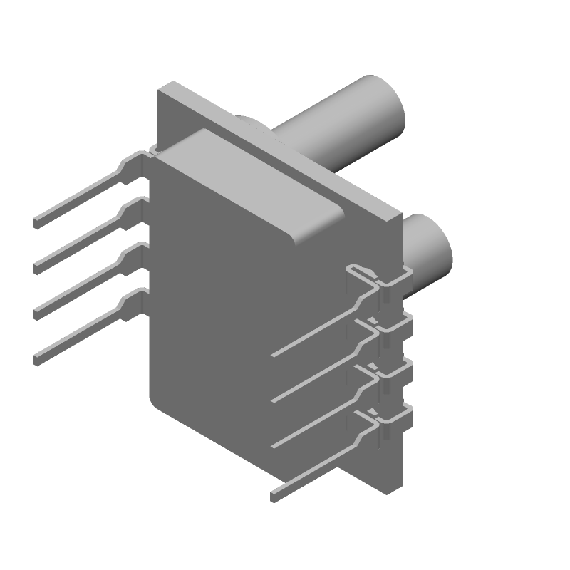 Pressure Sensor 0V to 0.04V 0inH2O to 5inH2O Gage 8-Pin