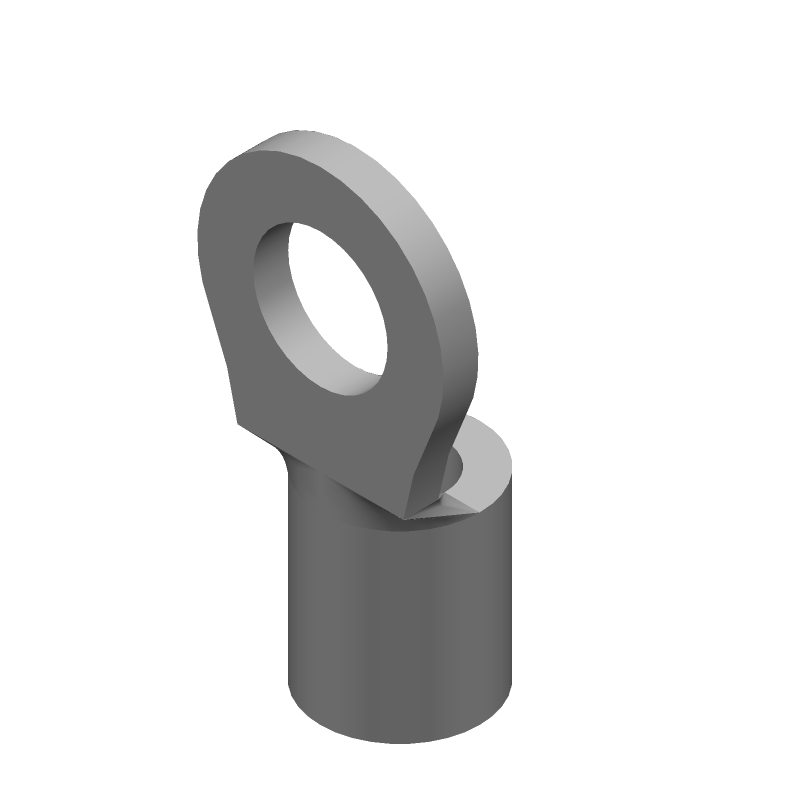 16-22AWG Copper Nickel Ring Terminal, M2.5 Stud