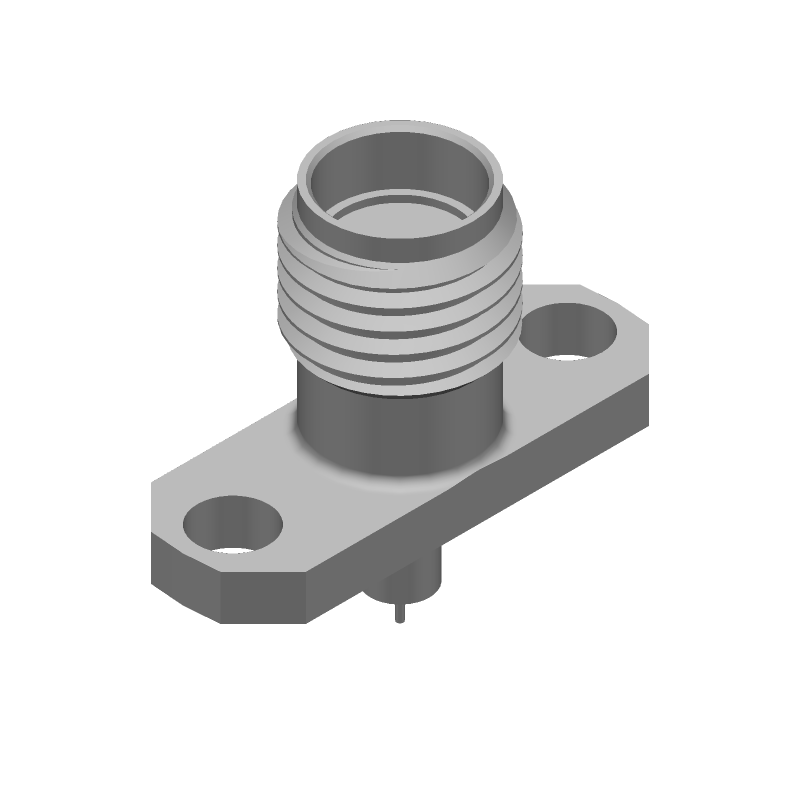 SMA RF Connector, 18GHz, 50 Ohm, Solder, Panel Mount, Straight