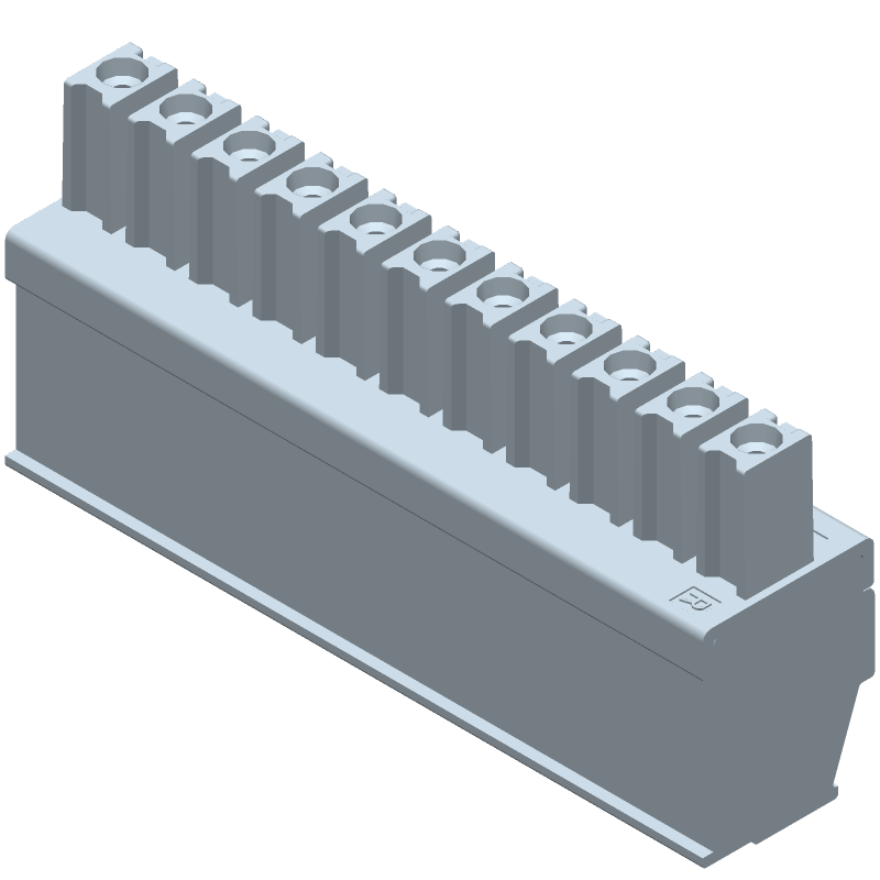 11 Pos Terminal Block, 3.81mm Pitch, 11A, 300V, Cable Mount, Green
