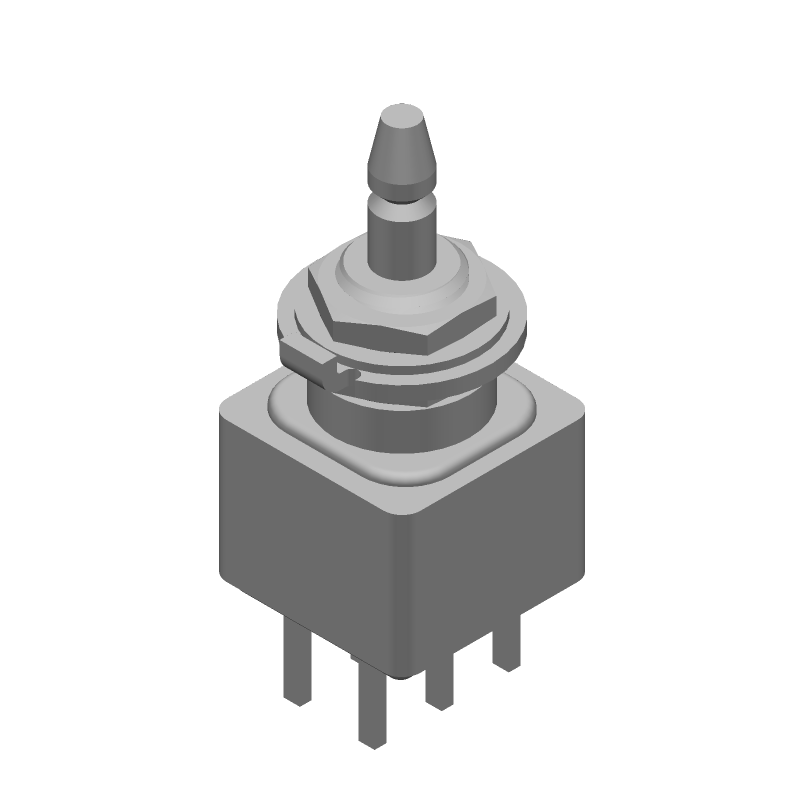 Switch Push Button ON ON DPDT Plunger 3A 250VAC Panel Mount/Through Hole PC Pins Medical Bulk