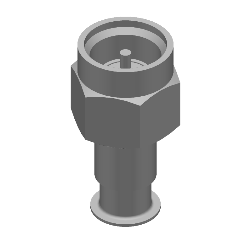 SMA Plug, 18GHz, 50R, Straight, Crimp, SS