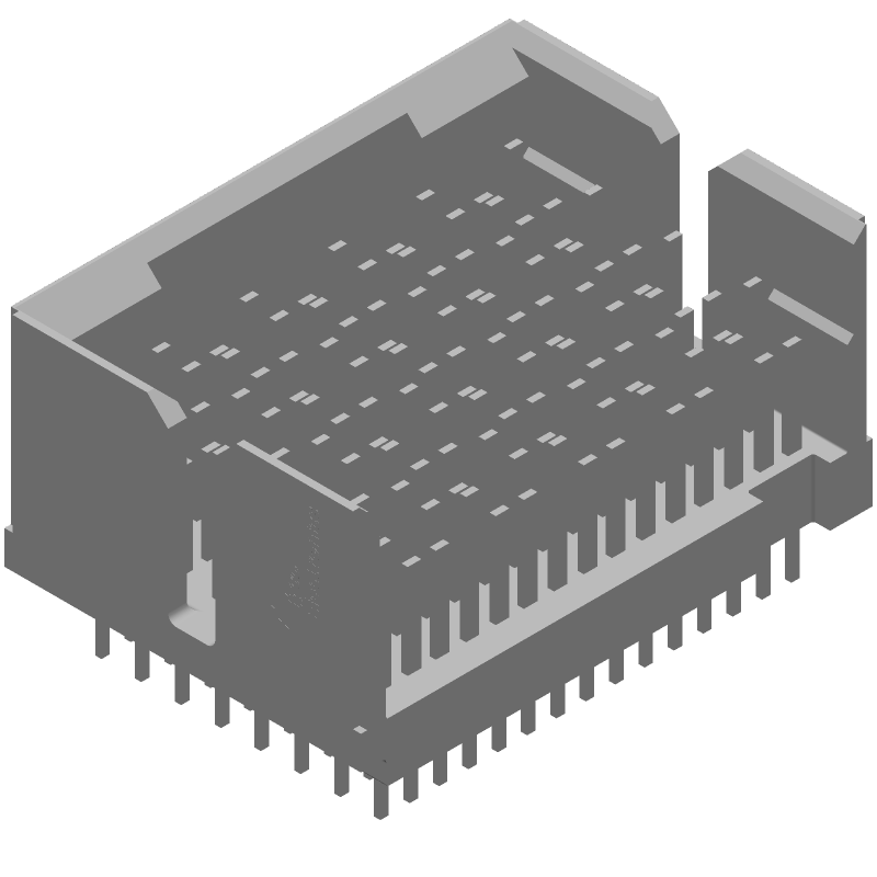 Board-to-Board Header, 120 Pos, 10Gbps, 500mA, Press-Fit