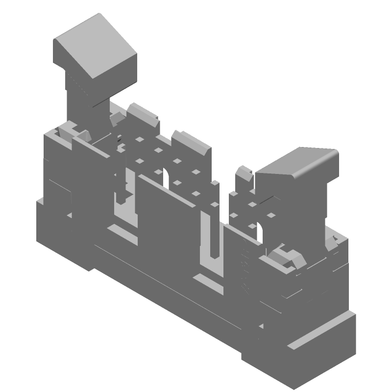 16 Pos 2.54mm Shrouded Header, Male Pin, Gold, Solder Thru-Hole