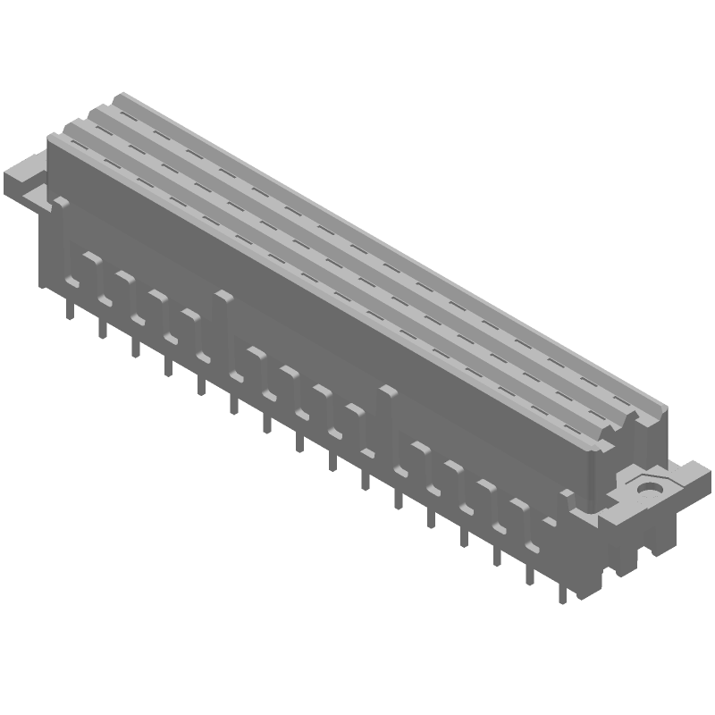 32 Pos 5.08mm DIN 41612 RCP Solder ST Thru-Hole Connector