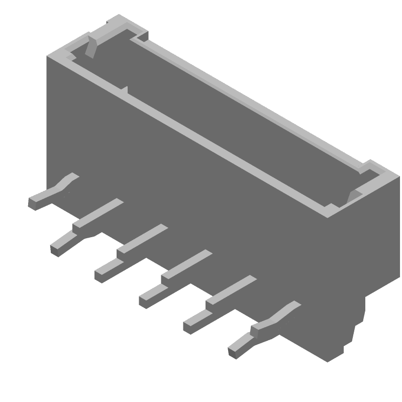 11 Pos 1.5mm RA Shrouded Header, Male Pin, Solder, Tin
