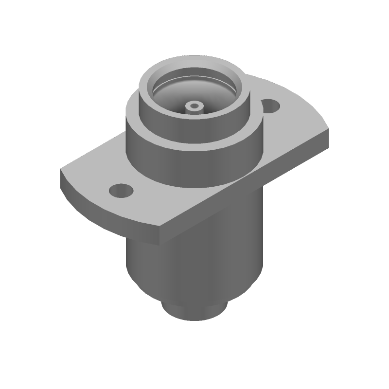 RF Connector, 22GHz, 50 Ohm, Solder, Panel Mount, Straight, Gold