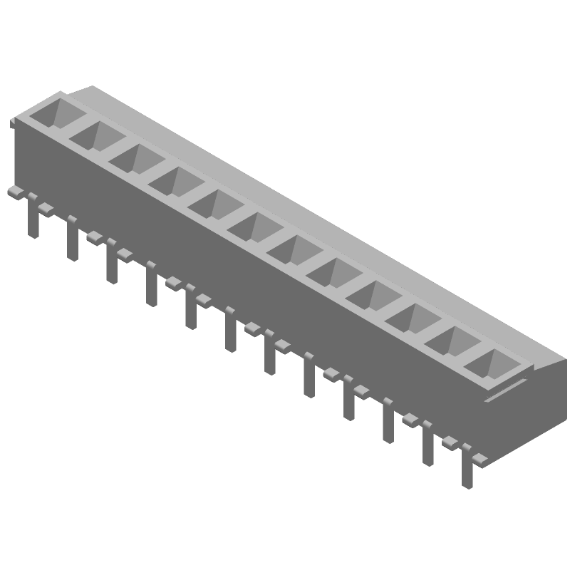 12 Pos 5mm RA Solder Terminal Block, 300V, 13.5A, Green